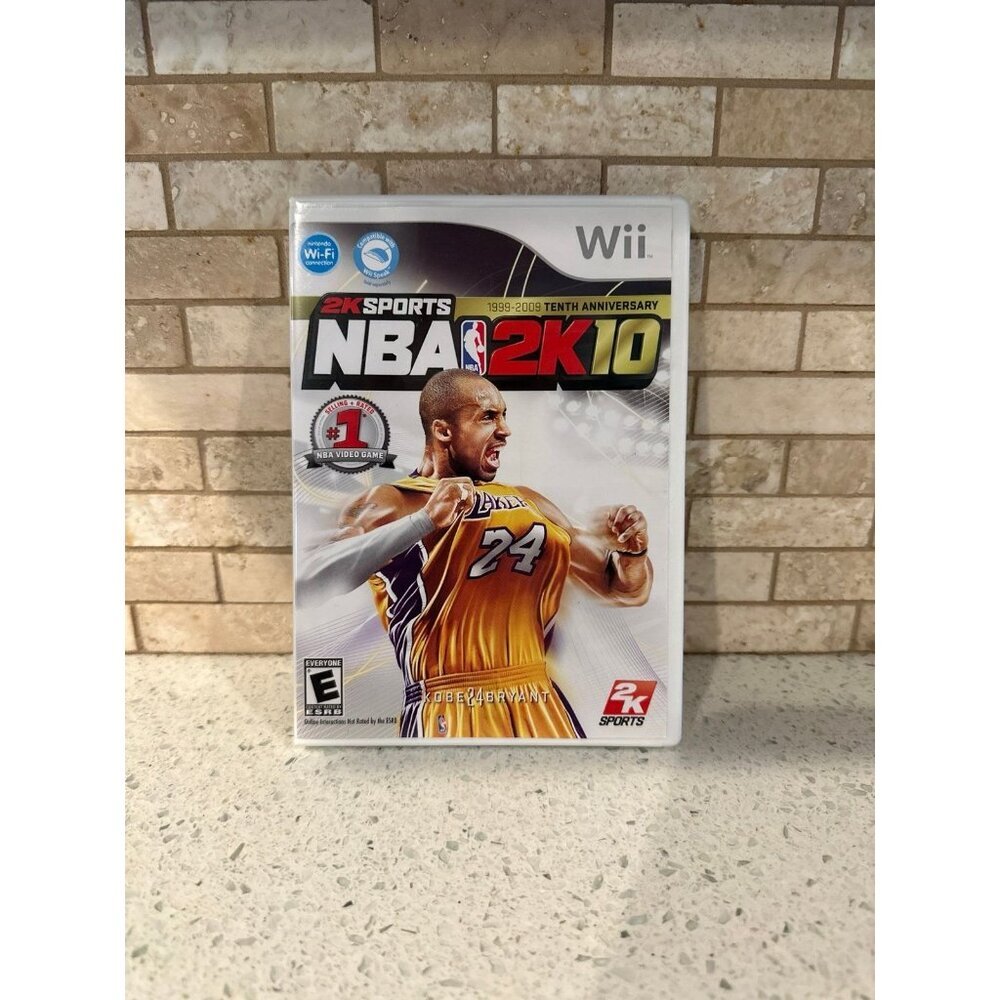 NBA 2K10 (Nintendo Wii, 2009) 2K Sports Kobe Bryant 10th Anniversary